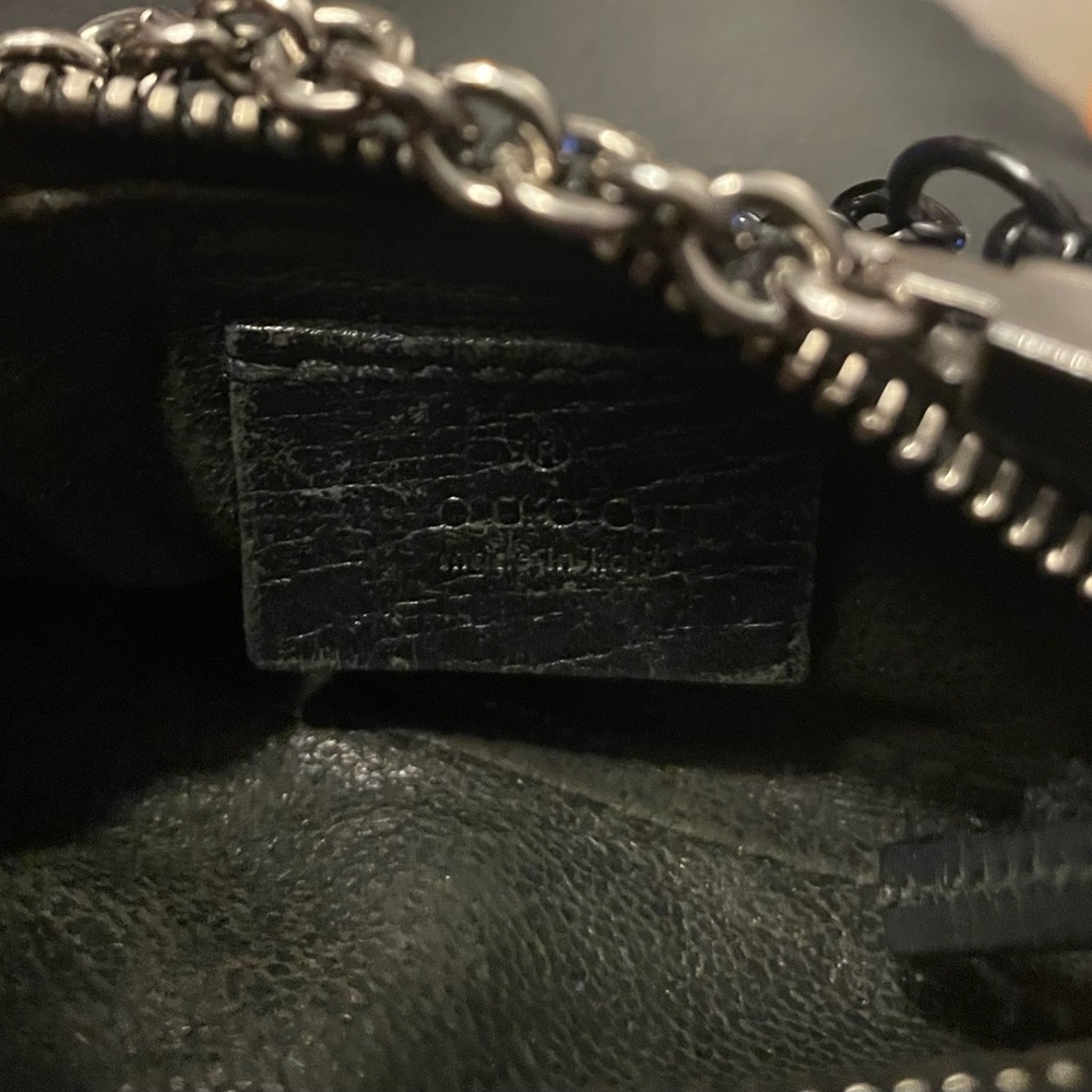 Gucci Black Mini Bag with Chain Strap - Picture 8 of 9